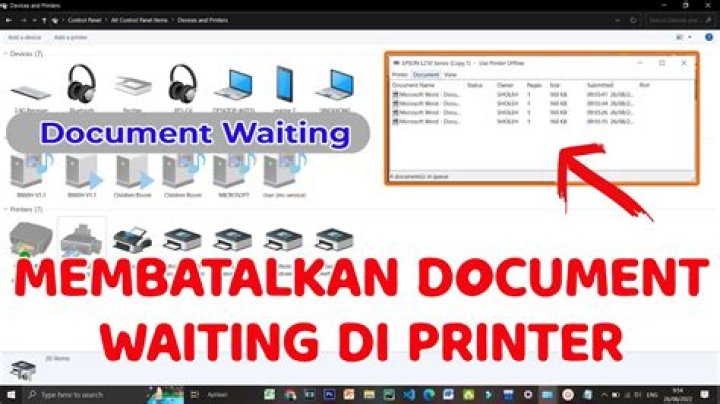How do I delete a document waiting for my printer Windows 10?