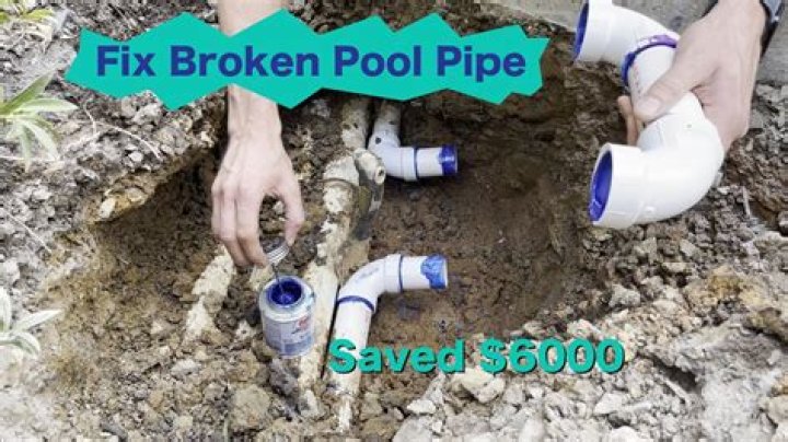 How do you fix a broken underground pipe?