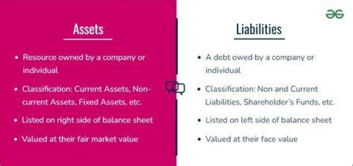 What is the difference between liabilities and assets?
